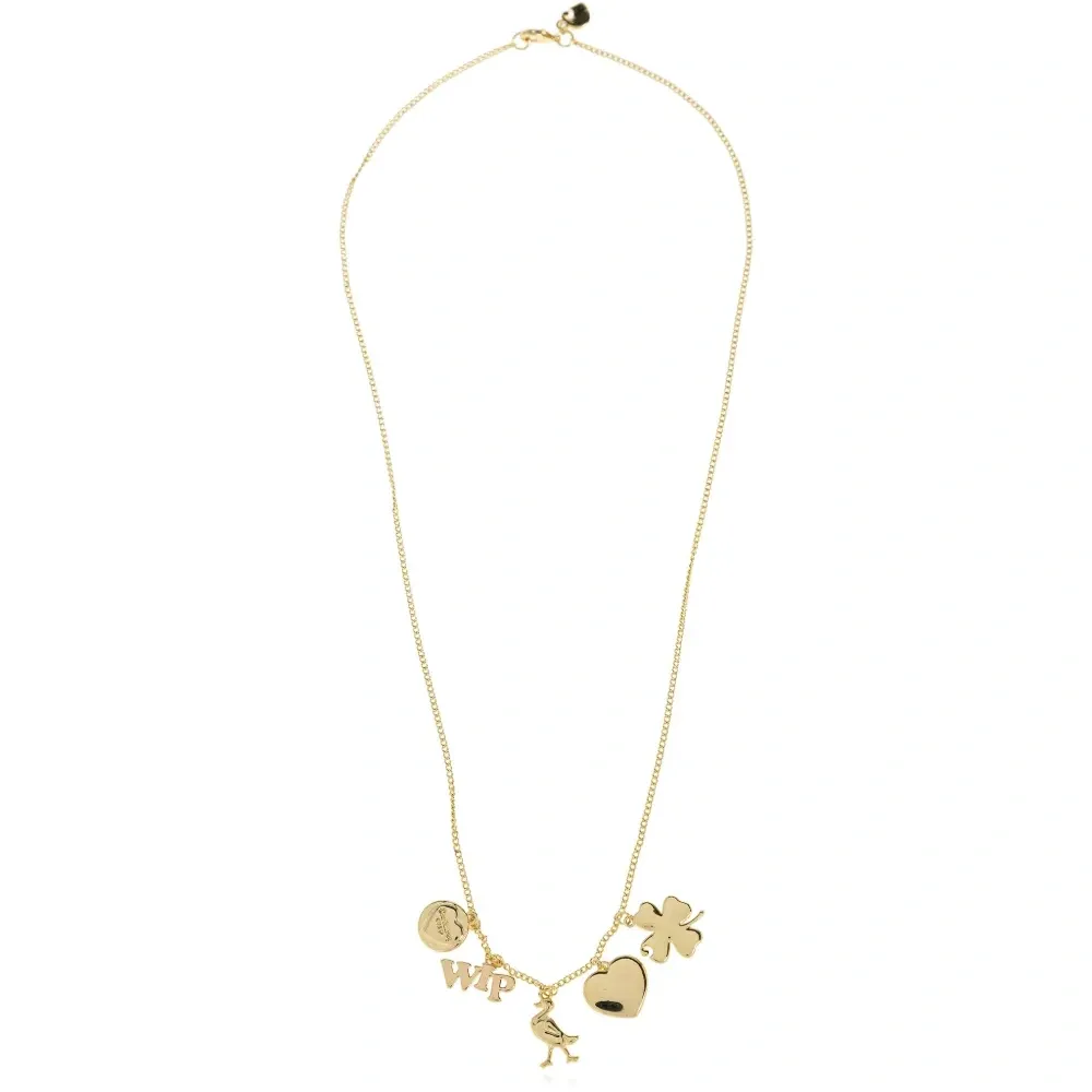 Колье с подвеской в виде клевера