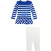 Полосатый спортивный костюм для малышей Полосатый спортивный костюм для малышей