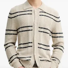 Кардиган в полоску на пуговицах
