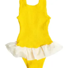 Слитный купальник Duo Denise с рюшами и эффектом жатки