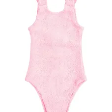 Слитный купальник Domino с эффектом жатки и кольцевым декором Слитный купальник Domino с эффектом жатки и кольцевым декором