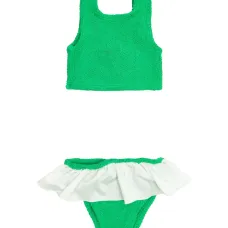 Бикини с рюшами из жатой ткани