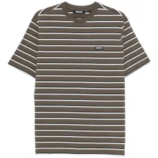 Полосатая футболка с нашивкой-логотипом