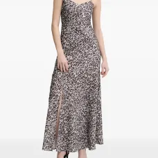 Макси-платье Delci с анималистичным принтом