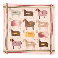 Шарф с принтом "лошади" Шарф с принтом "лошади"