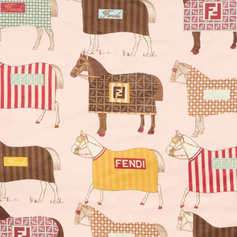 Шарф с принтом "лошади"