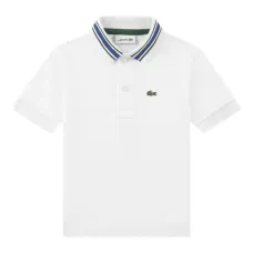 Поло с полосатым воротником