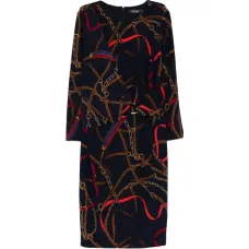 Мини-платье с принтом в виде цепей