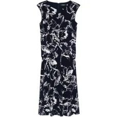 Платье миди с цветочным принтом