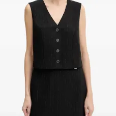 Топ в полоску на пуговицах