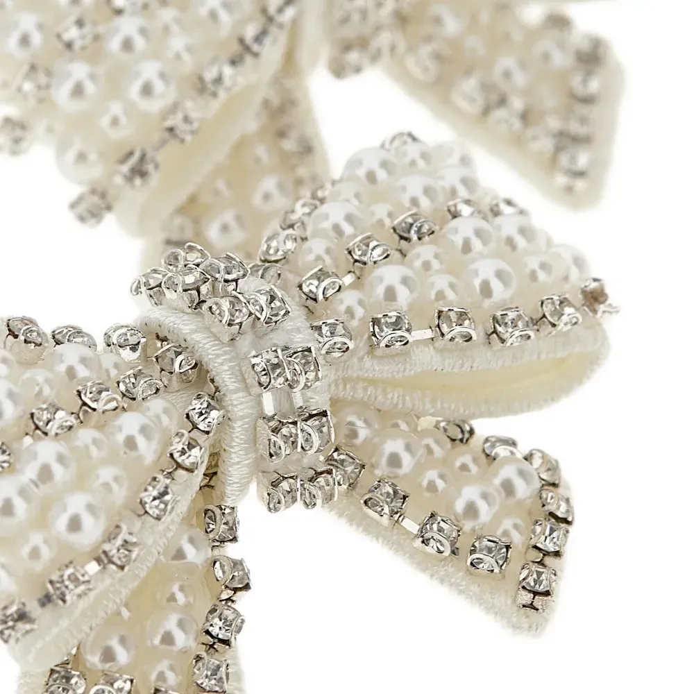 Серьги-банты с жемчугом