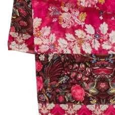 Шарф с цветочным принтом