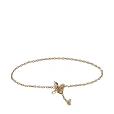 Цепочный пояс с цветами