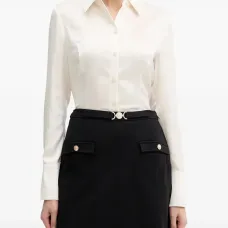 Блузка на пуговицах с длинными рукавами