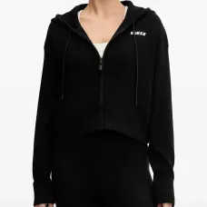 Толстовка на молнии с вышитым логотипом