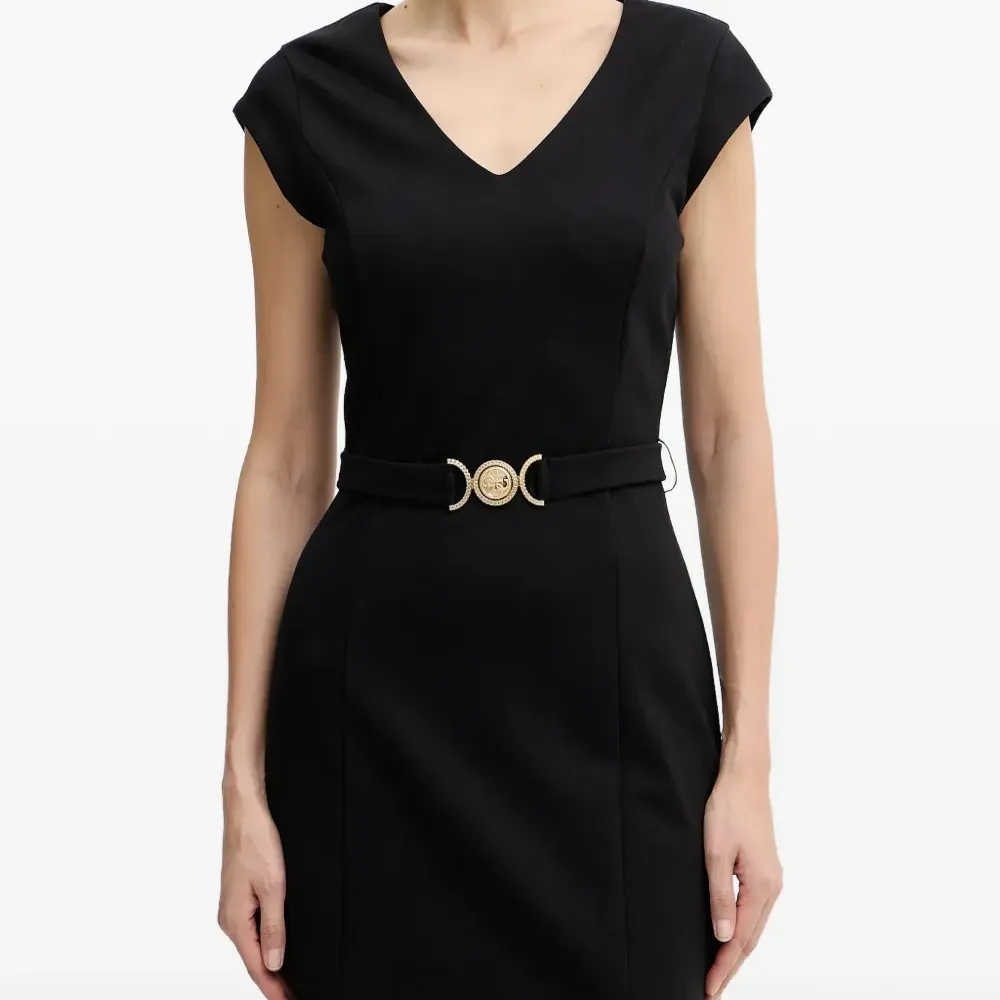 Мини-платье Chrissy с V-образным вырезом и поясом