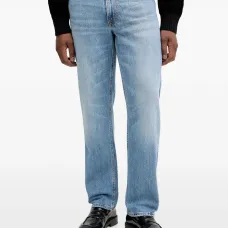 Джинсы с нашивкой-логотипом