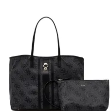 Черная сумка-тоут с монограммой Erenia