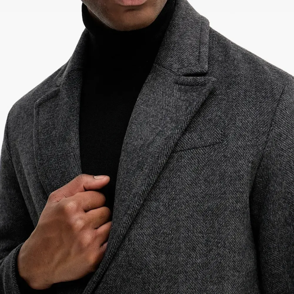 Однобортное пальто