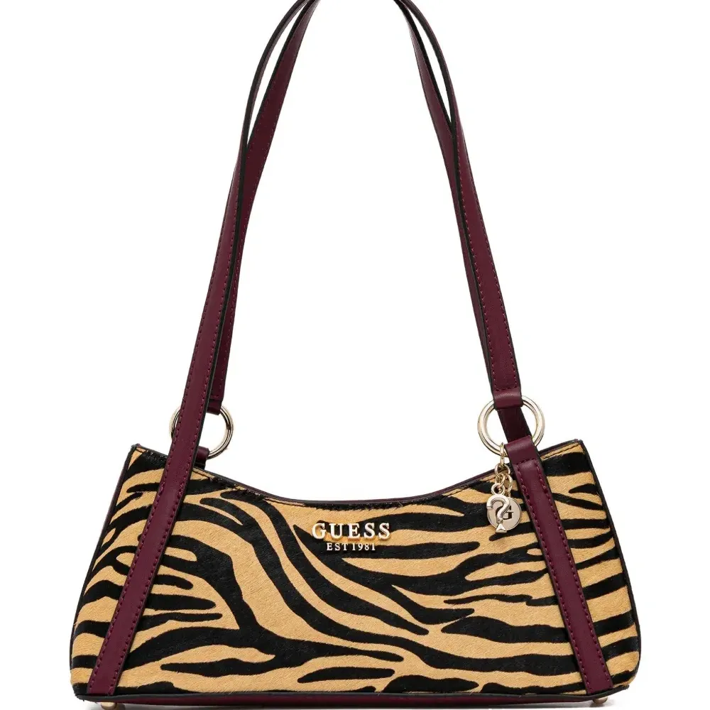 Сумка-тоут Domitilla с принтом "зебра" и подвеской