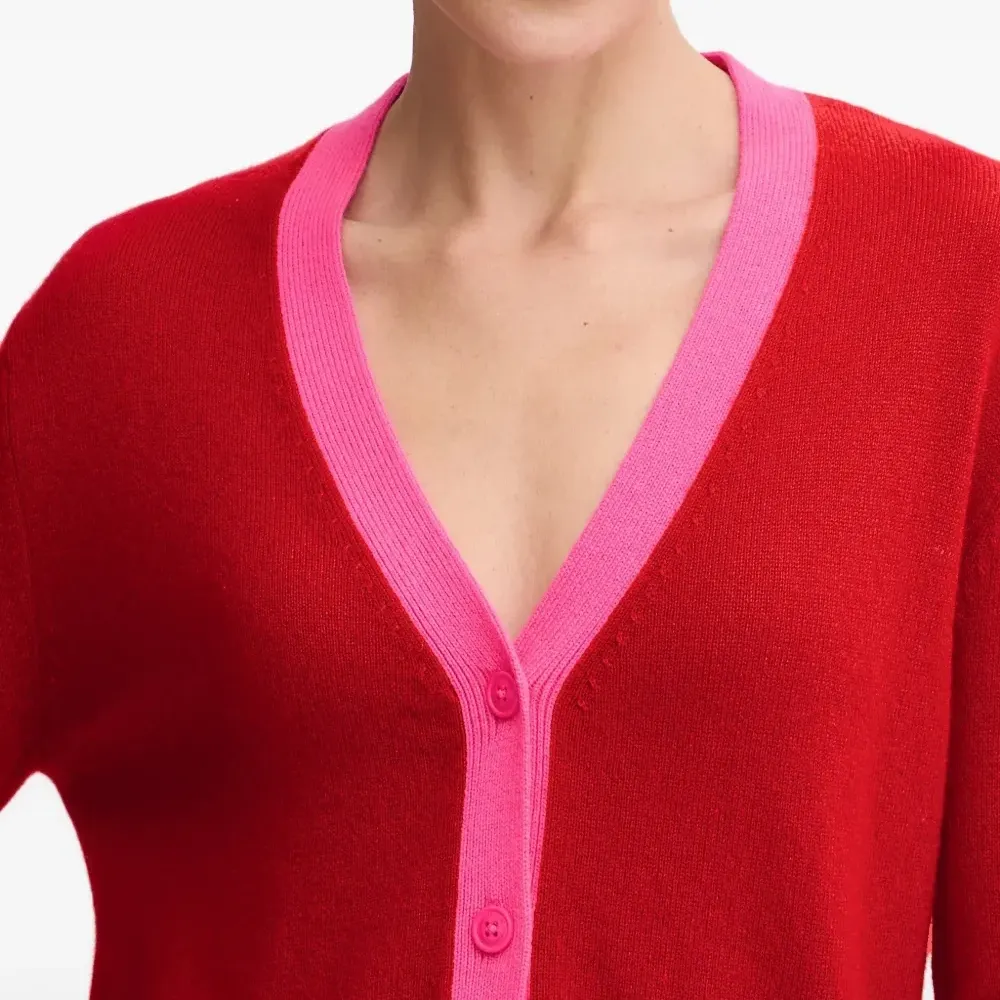 Кардиган на пуговицах с V-образным вырезом