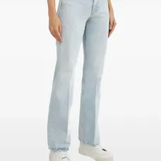 Джинсы-клёш Flora с прострочкой на стрелках