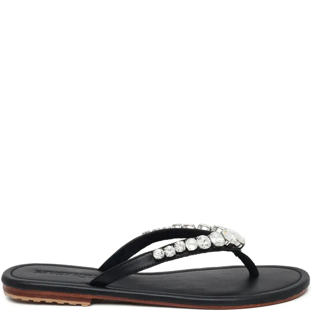 Сандалии, украшенные кристаллами