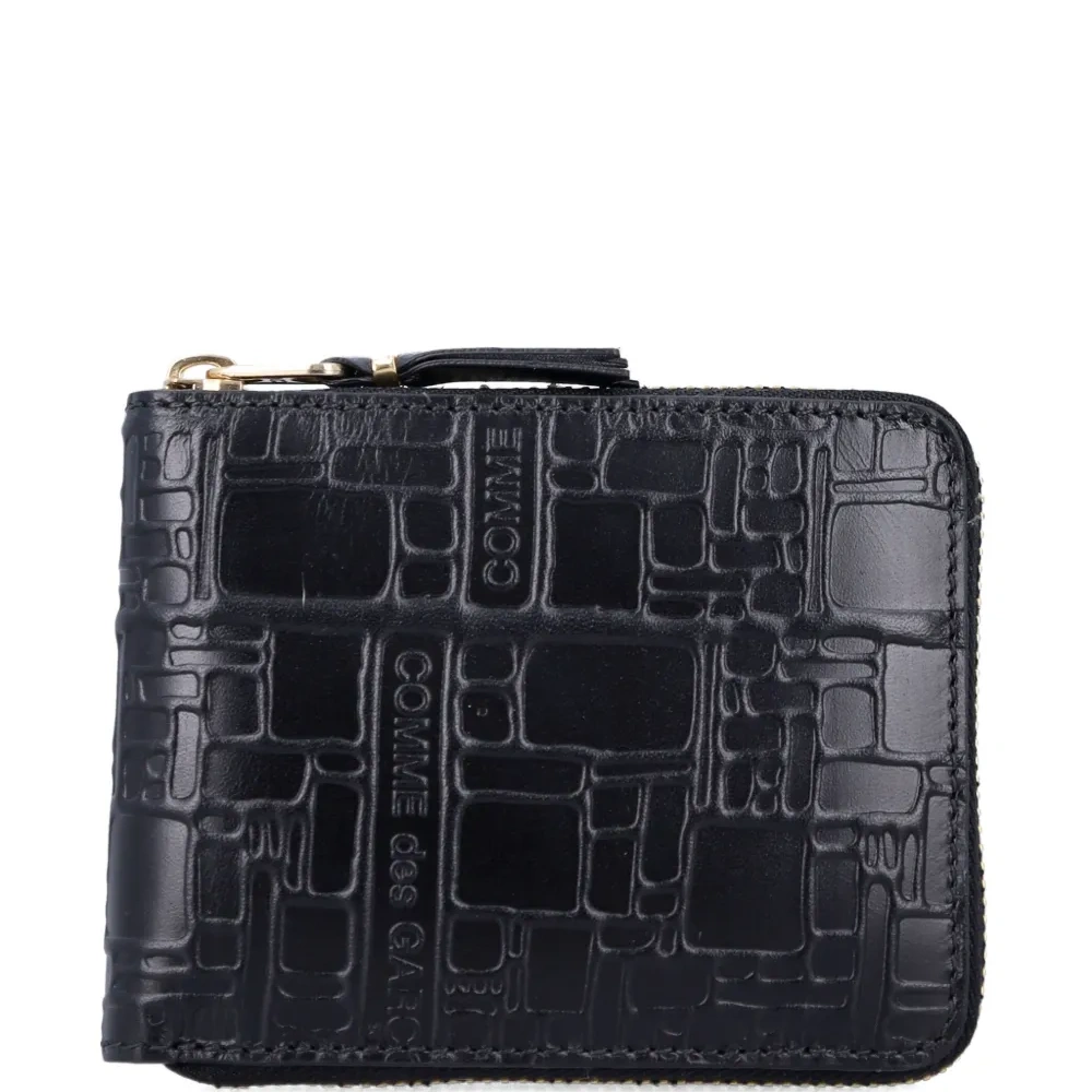 Кошелек на молнии с тисненым логотипом