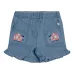 Шорты с оборками и вышивкой в виде божьей коровки