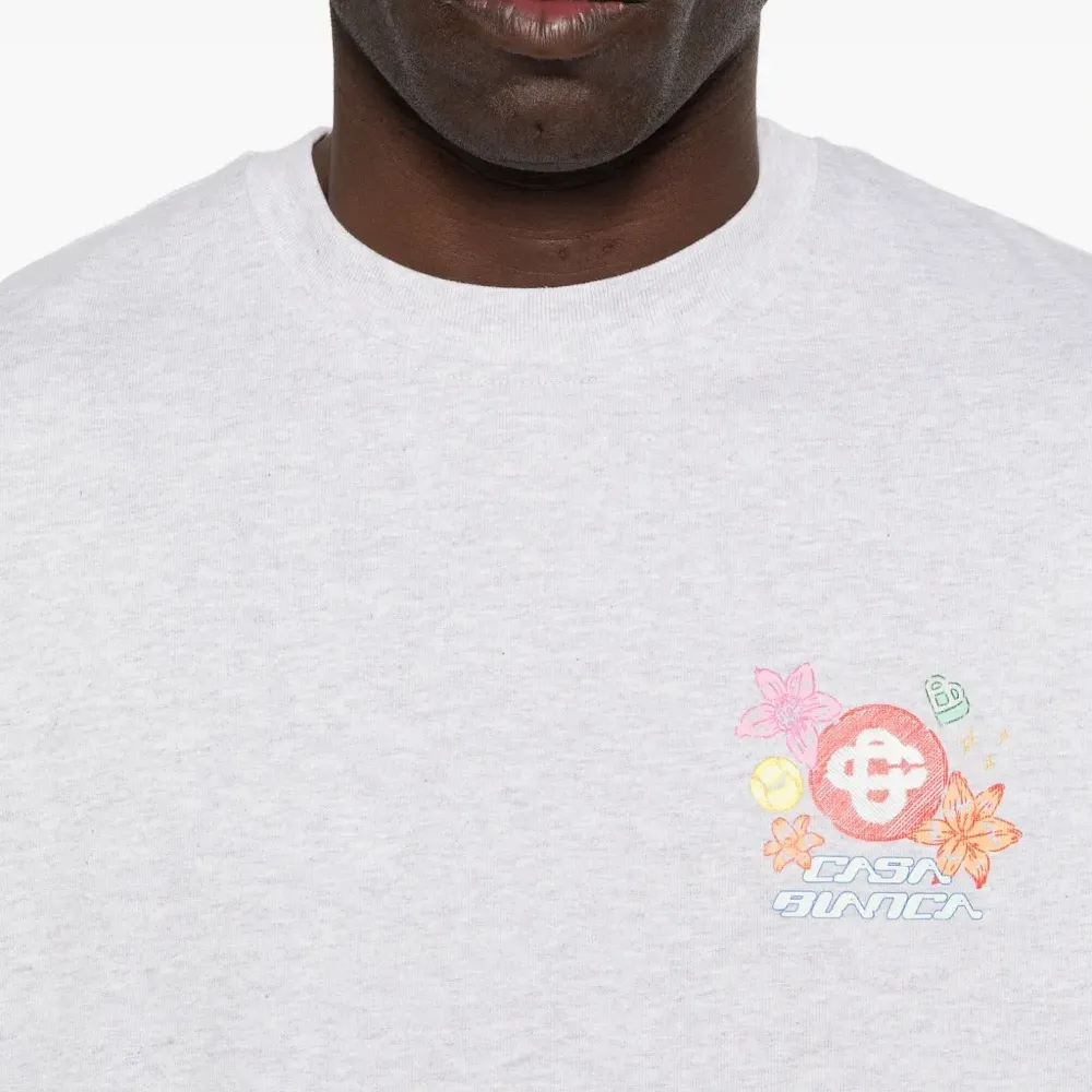 Футболка свободного кроя с круглым вырезом