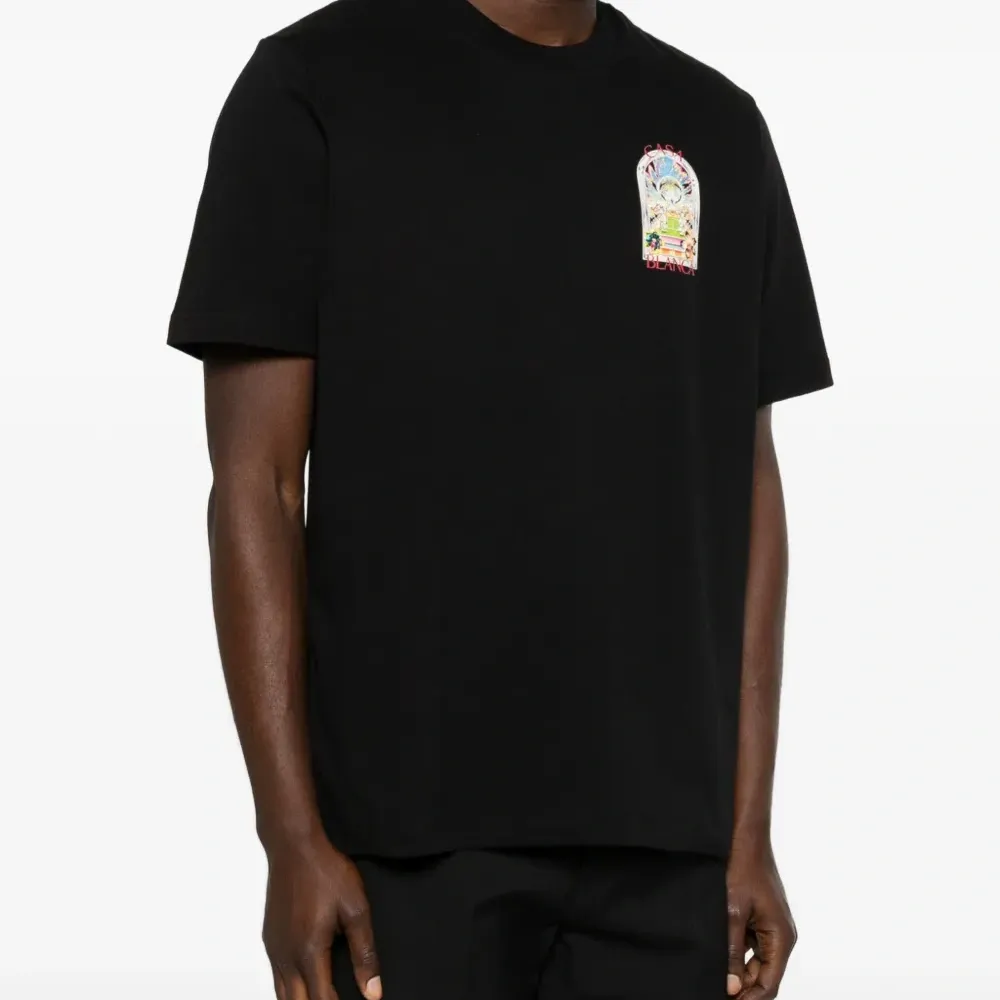 Футболка с графическим принтом "Теннисный пейзаж"