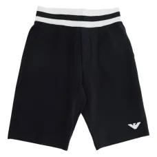 Шорты с логотипом и полосатым поясом