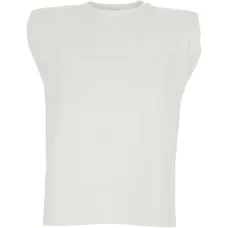 Футболка с акцентом на плечах