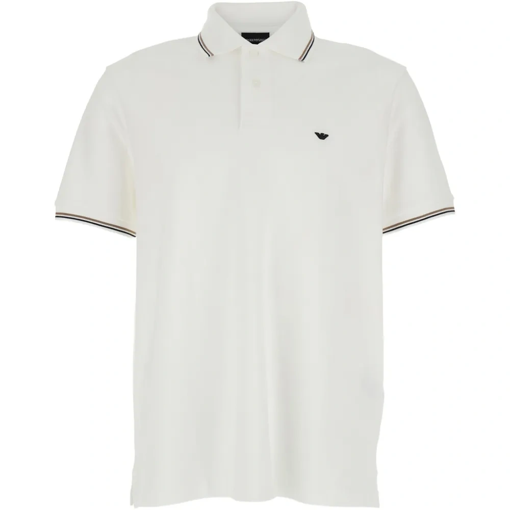 Поло с отделкой эмблемой Поло с отделкой эмблемой