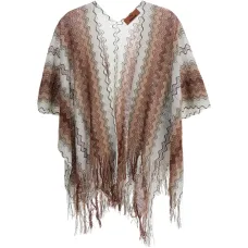Пончо с бахромой Пончо с бахромой