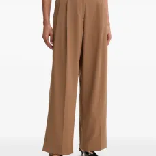 Плиссированные брюки широкого кроя