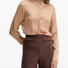 Рубашка с плиссированными деталями