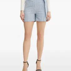 Полосатые шорты с поясом