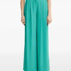 Плиссированные брюки широкого кроя