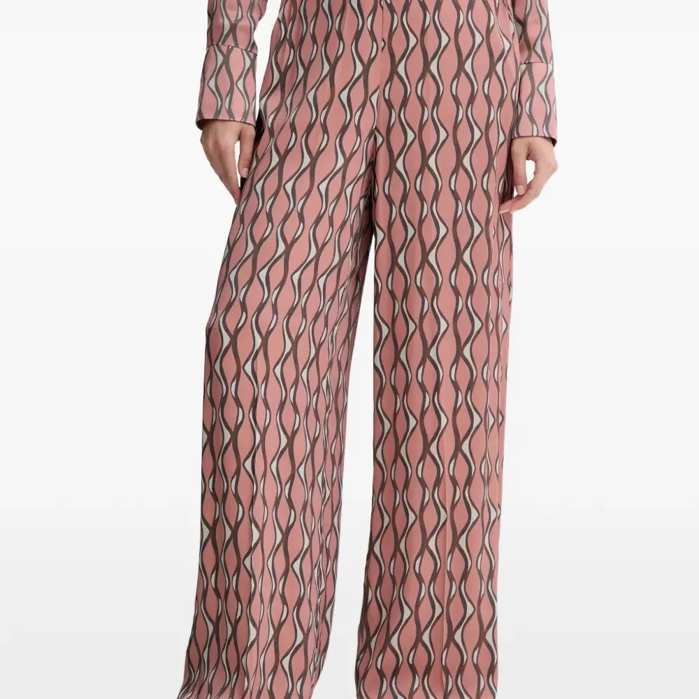 Брюки широкого кроя с узором