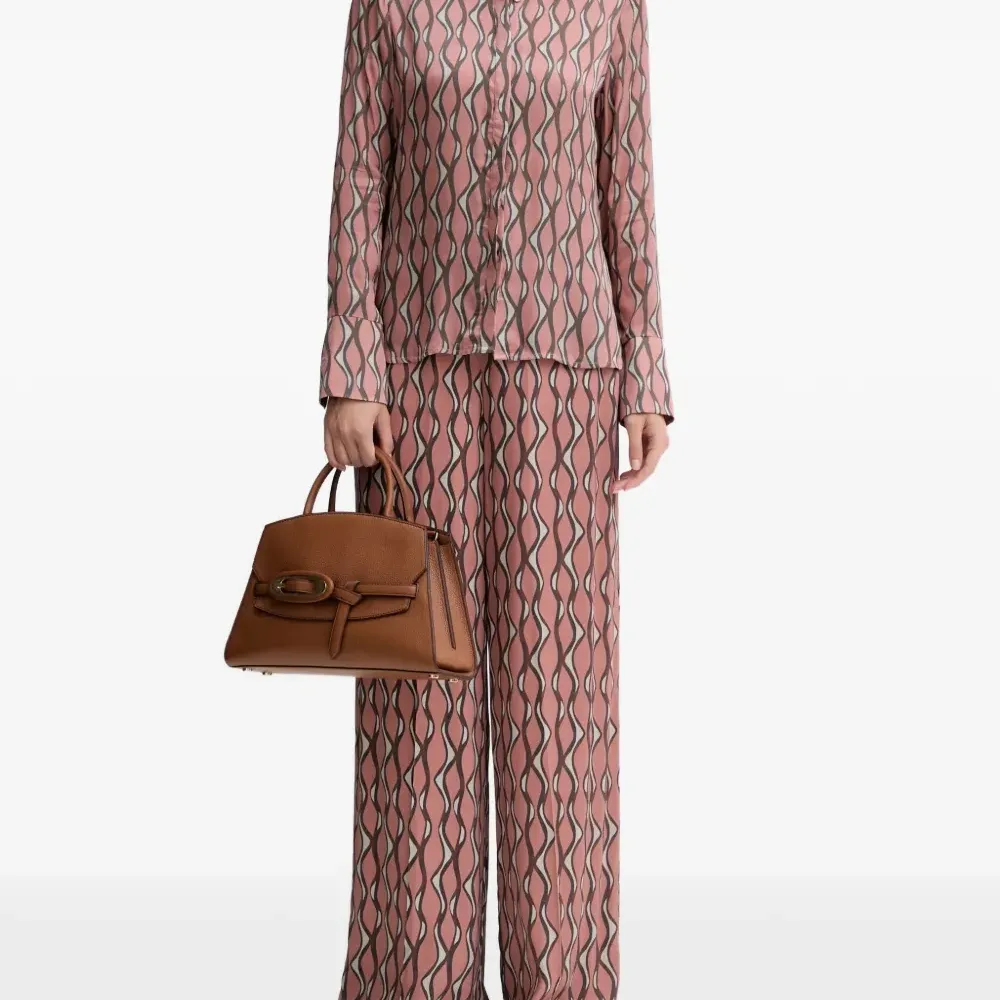 Брюки широкого кроя с узором