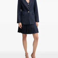 Плиссированная мини-юбка в клетку