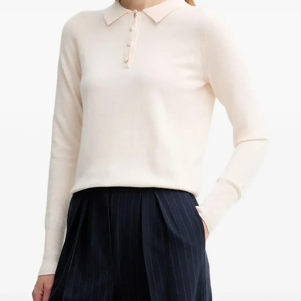 Поло с планкой на пуговицах