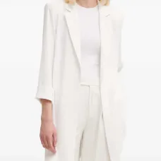 Топ с отложным воротником и манжетами на рукавах Топ с отложным воротником и манжетами на рукавах