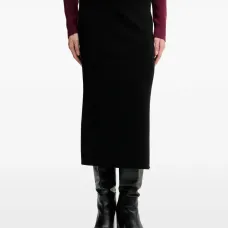 Миди-юбка с разрезом