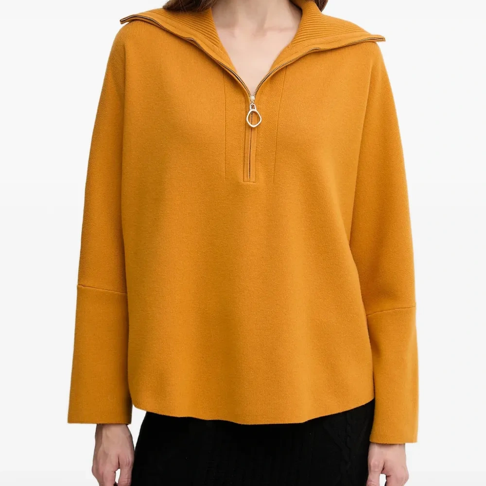 Свитер с воротником на молнии