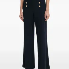 Брюки с отделкой пуговицами Брюки с отделкой пуговицами