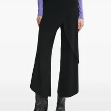 Брюки с драпировкой и запахом Брюки с драпировкой и запахом