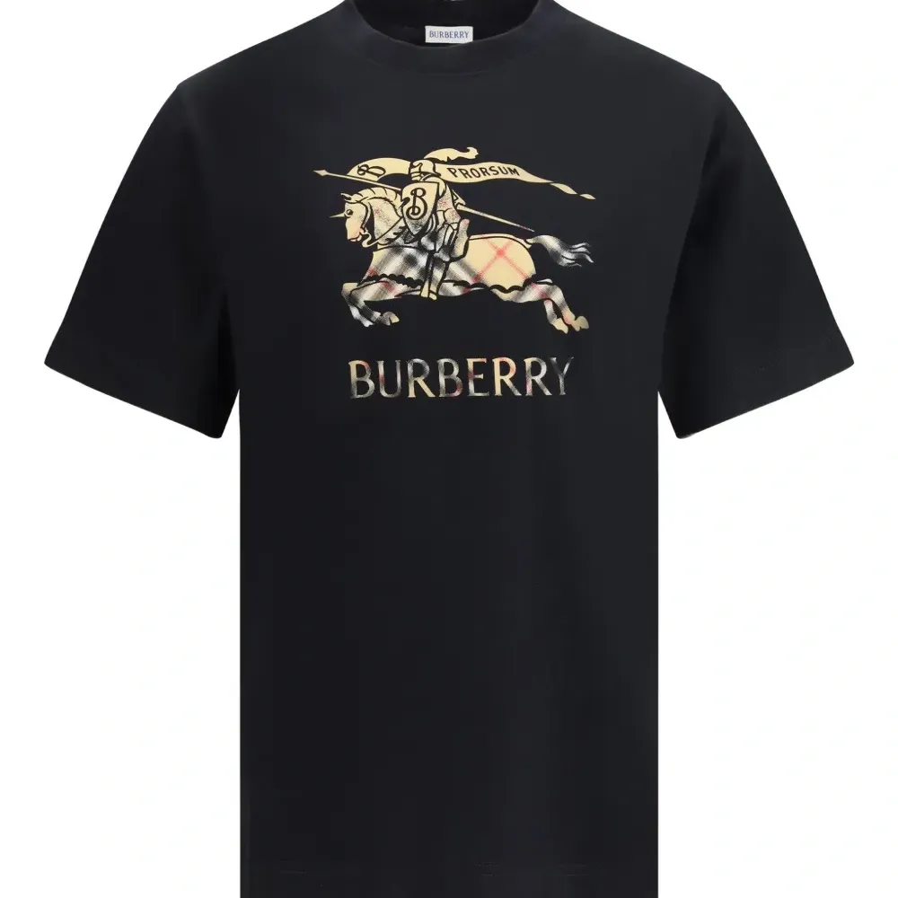 Хлопковая футболка с градиентом и монограммой EKD