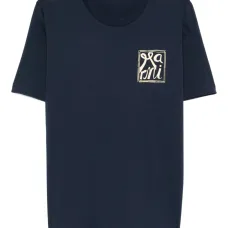 Футболка с логотипом и круглым вырезом